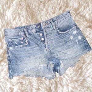 Distressed Denim Women Shorts